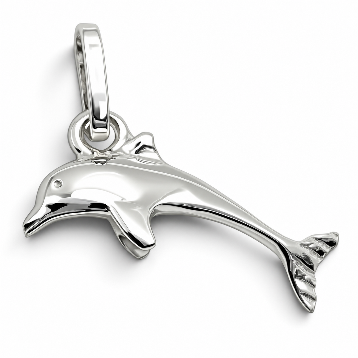 Dije Delfin Blanco Plata Ley 925