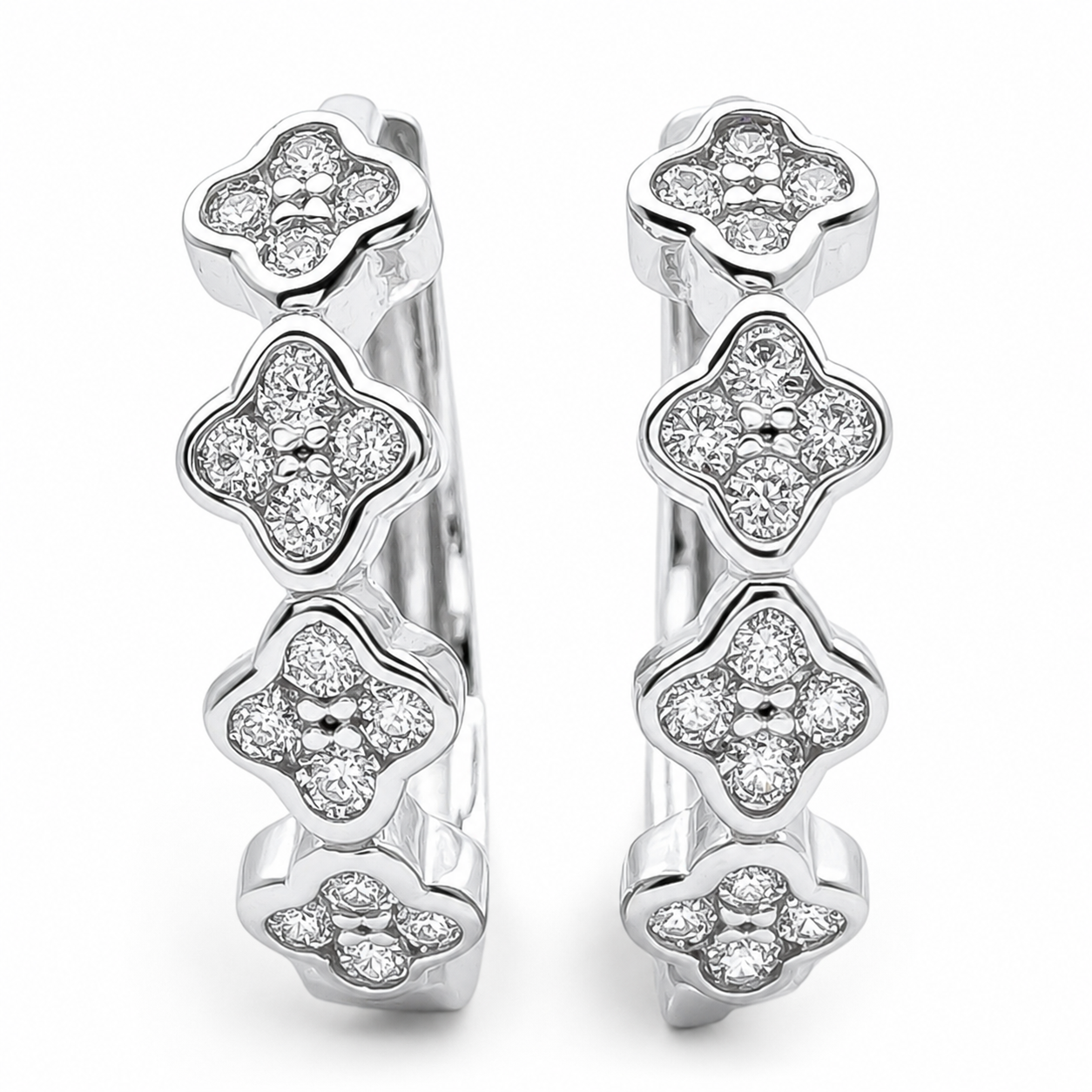Hugguies Van Zirconia Plata Ley 925