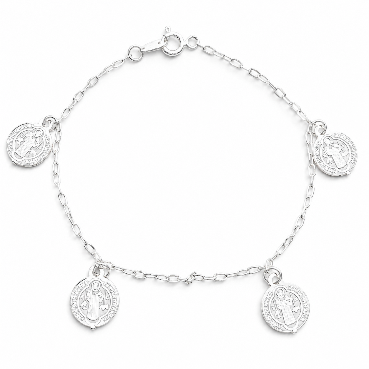 Pulsera San Benito Plata Ley 925
