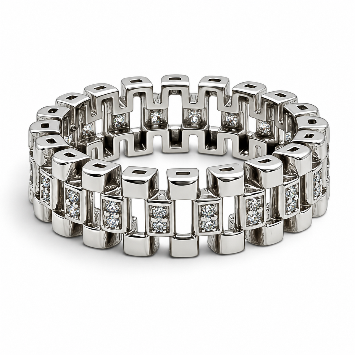 Anillo Corona Zirconia Plata Ley 925