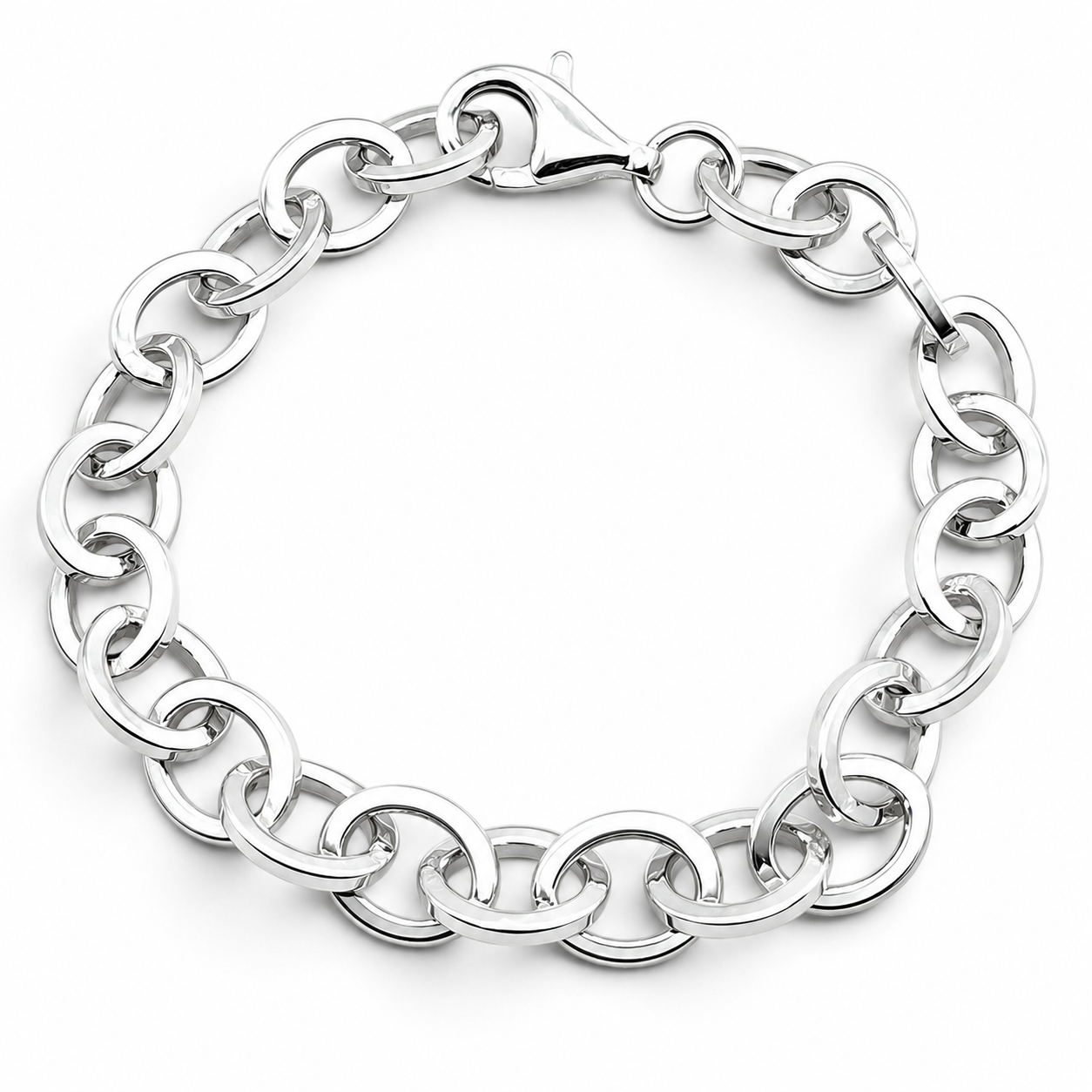 Pulso Argolla 8mm Plata Ley 925