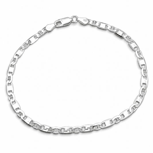 Pulsera Planchada Plata Ley 925