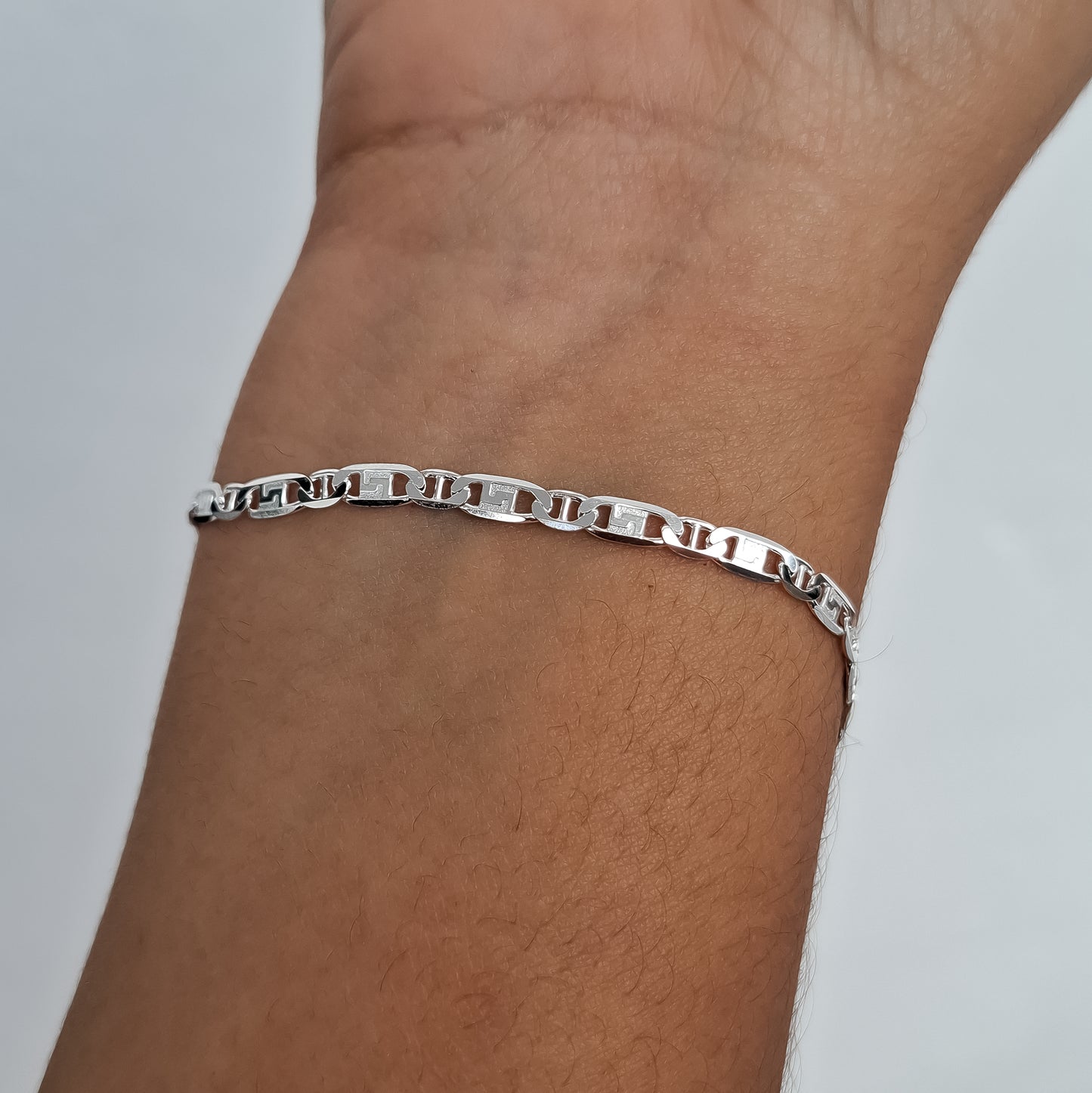 Pulsera Planchada Plata Ley 925