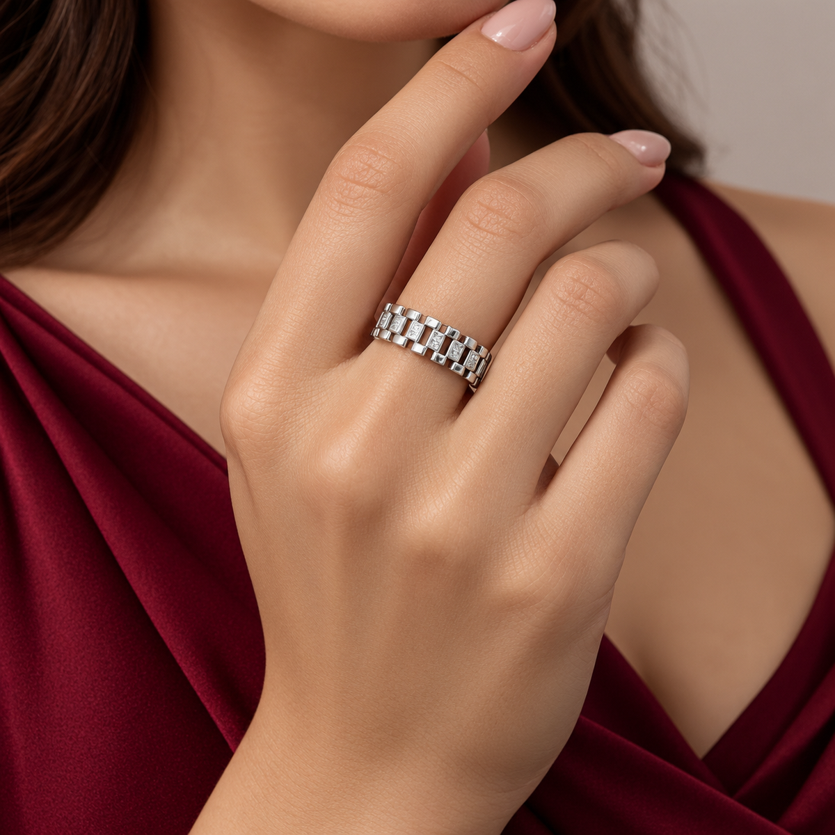 Anillo Corona Zirconia Plata Ley 925