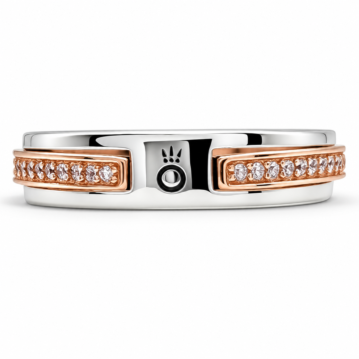 Anillo Rosa Pan Plata Ley 925