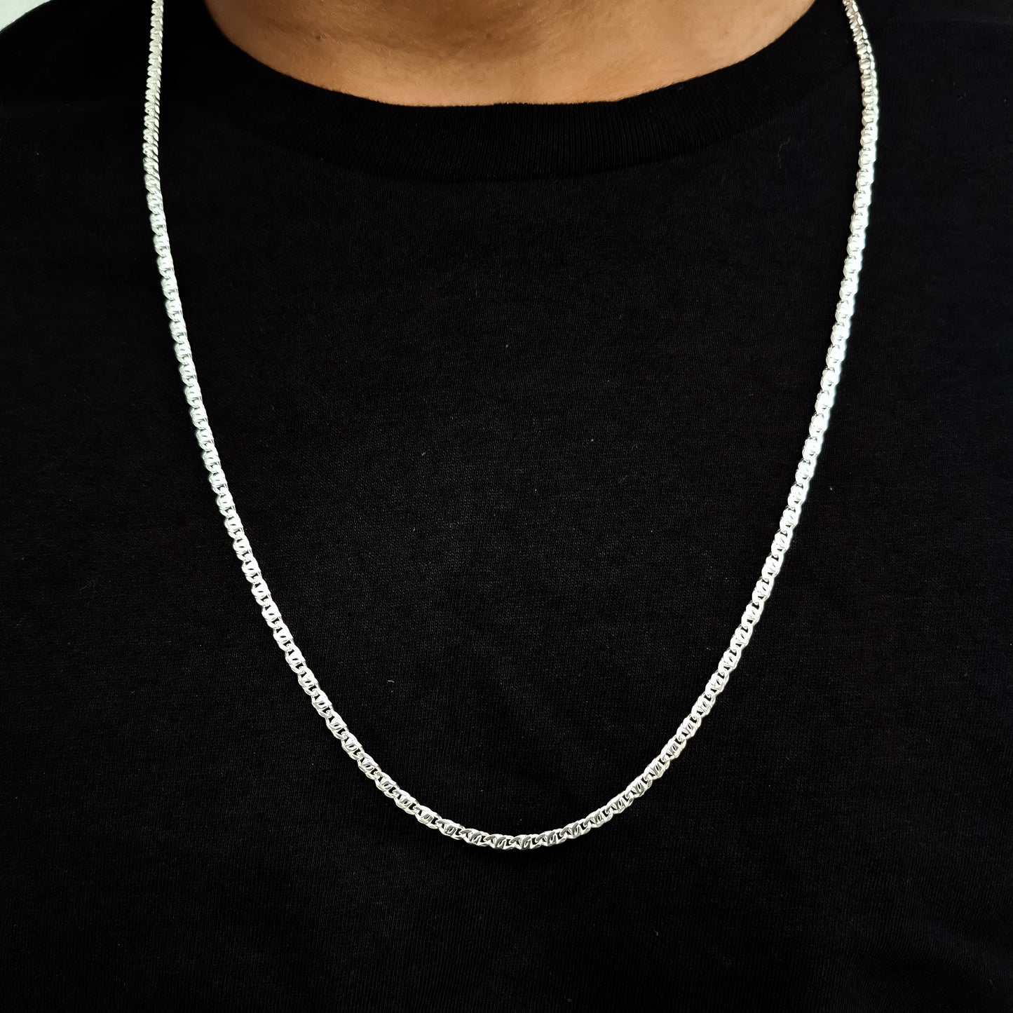 Cadena Egipcia 3mm Plata Ley 925