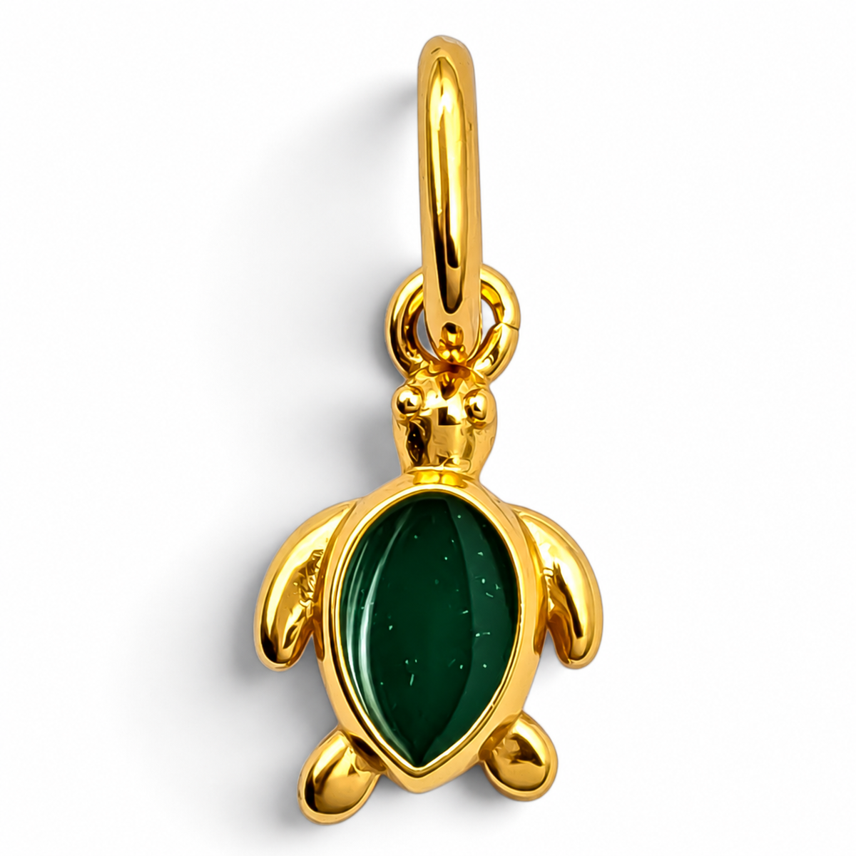 Charm Tortuga Dorado Plata Ley 925