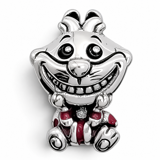 Charm Gato Sonrisa Plata Ley 925