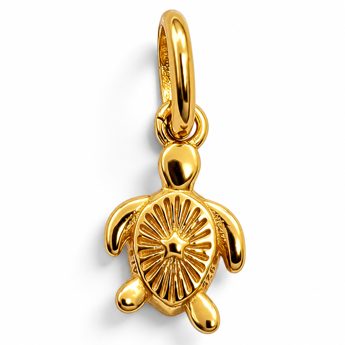Charm Tortuga Dorado Plata Ley 925