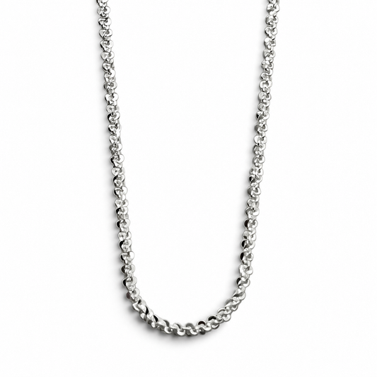Cadena Margarita 1mm Plata Ley 925