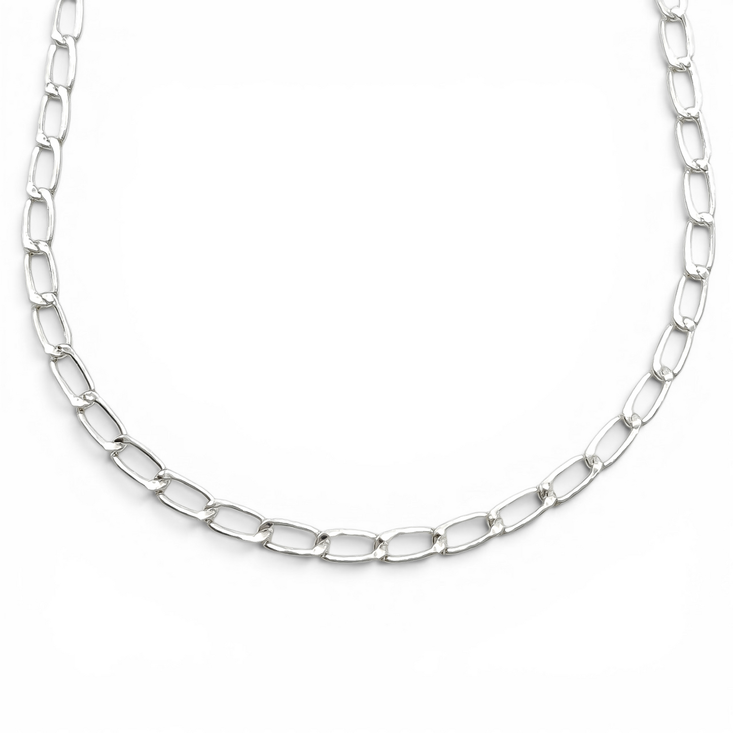 Cadena Eslabon 2mm Plata Ley 925