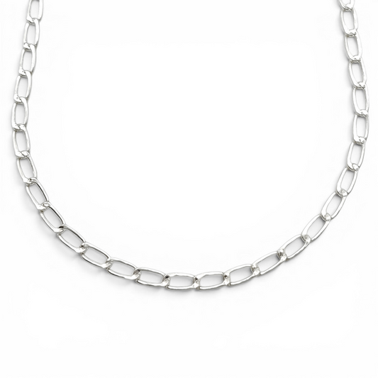 Cadena Eslabon 2mm Plata Ley 925