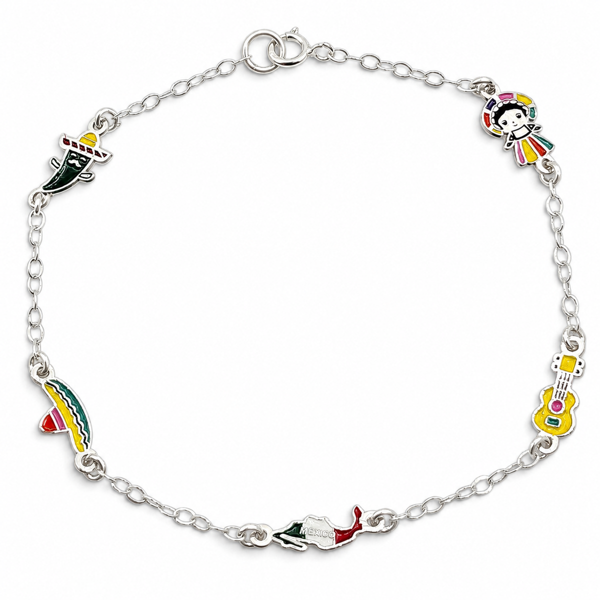 Pulsera Mexicana Plata Ley 925