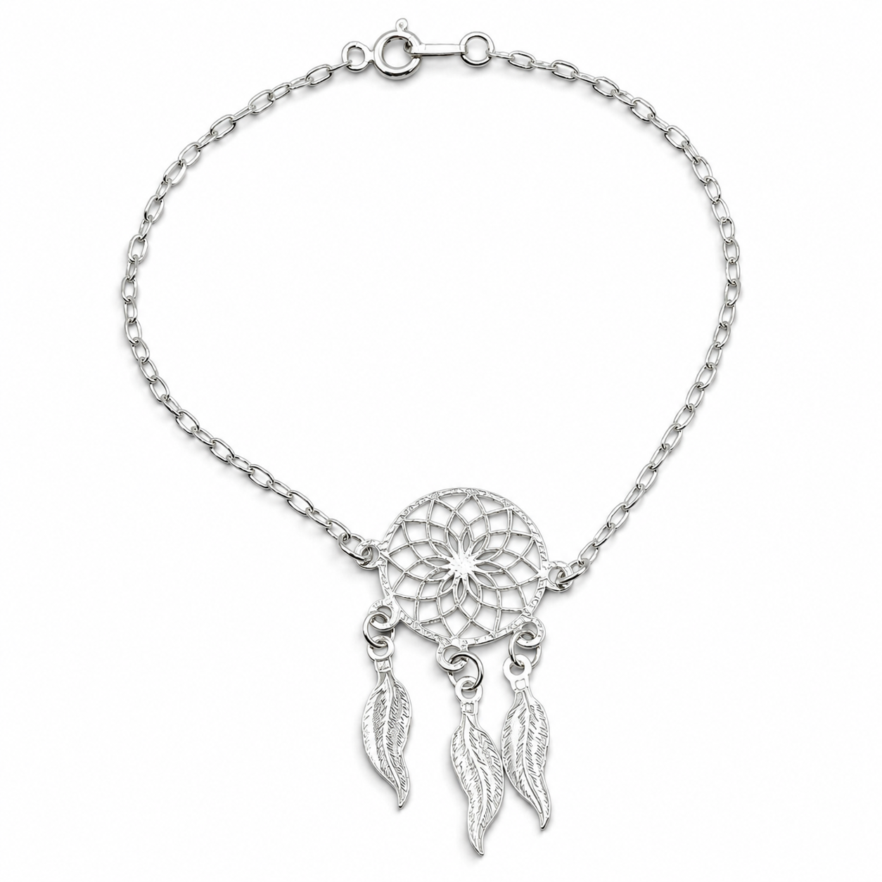 Pulsera Atrapasueños Plata Ley 925