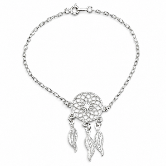 Pulsera Atrapasueños Plata Ley 925