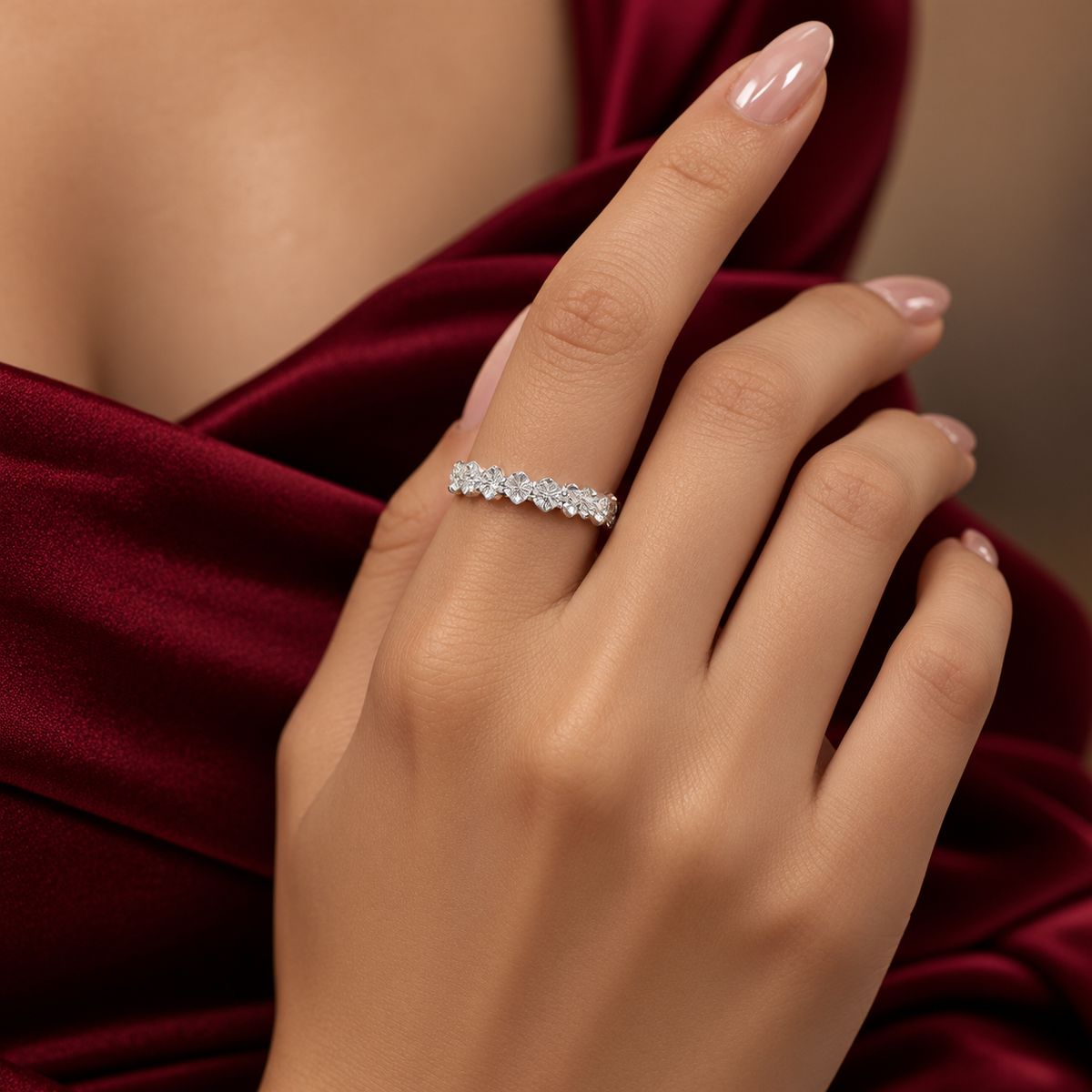 Anillo Zirconia Blanca Plata Ley 925