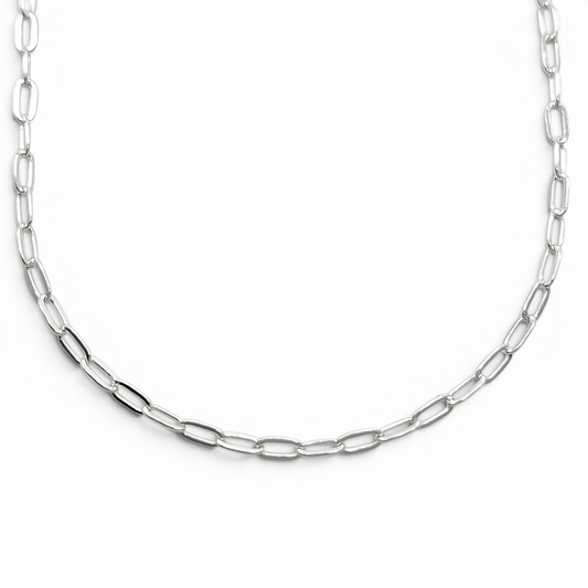 Cadena Clip 2mm Plata Ley 925