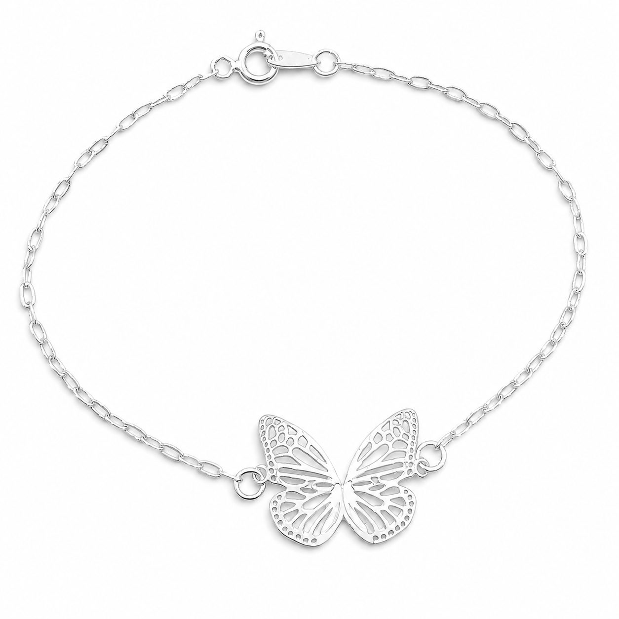Pulsera Mariposa Plata Ley 925