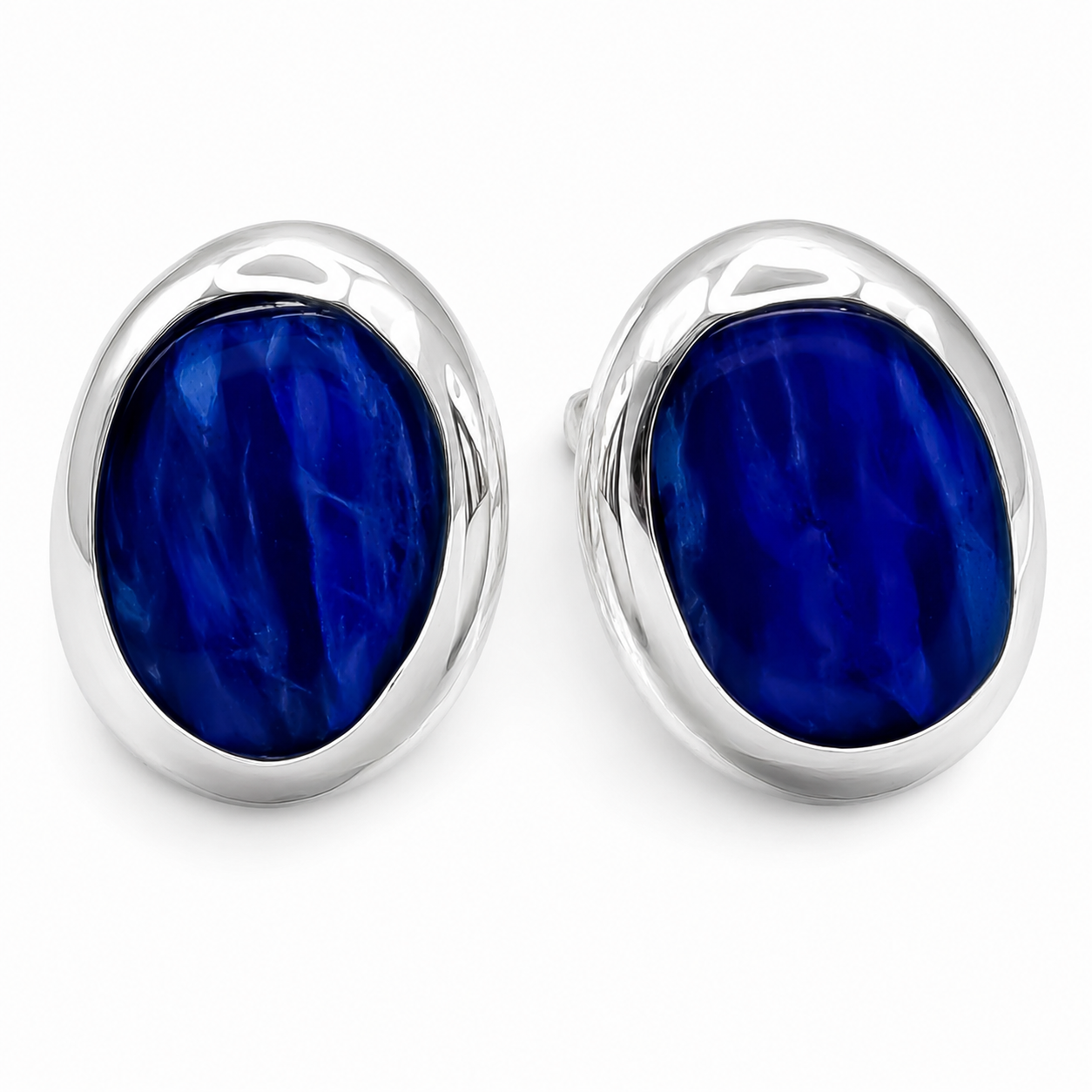 Arete Azul Mar Plata Ley 925