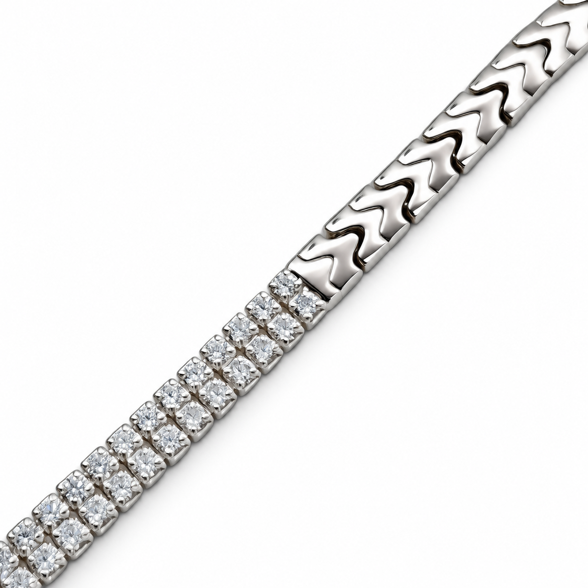 Pulsera Zirconia Plata Ley 925