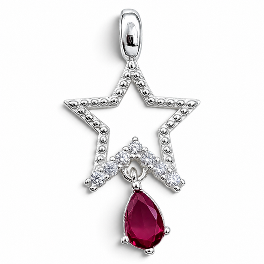 Dije Estrella Fiusha Plata Ley 925