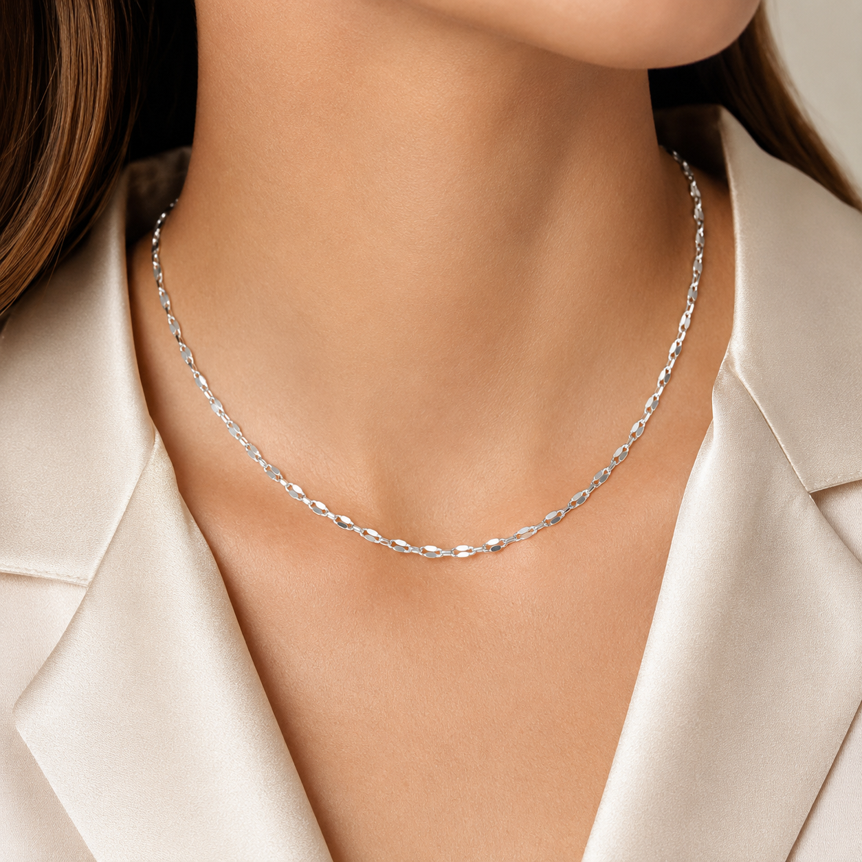 Cadena Ligera 2mm Plata Ley 925