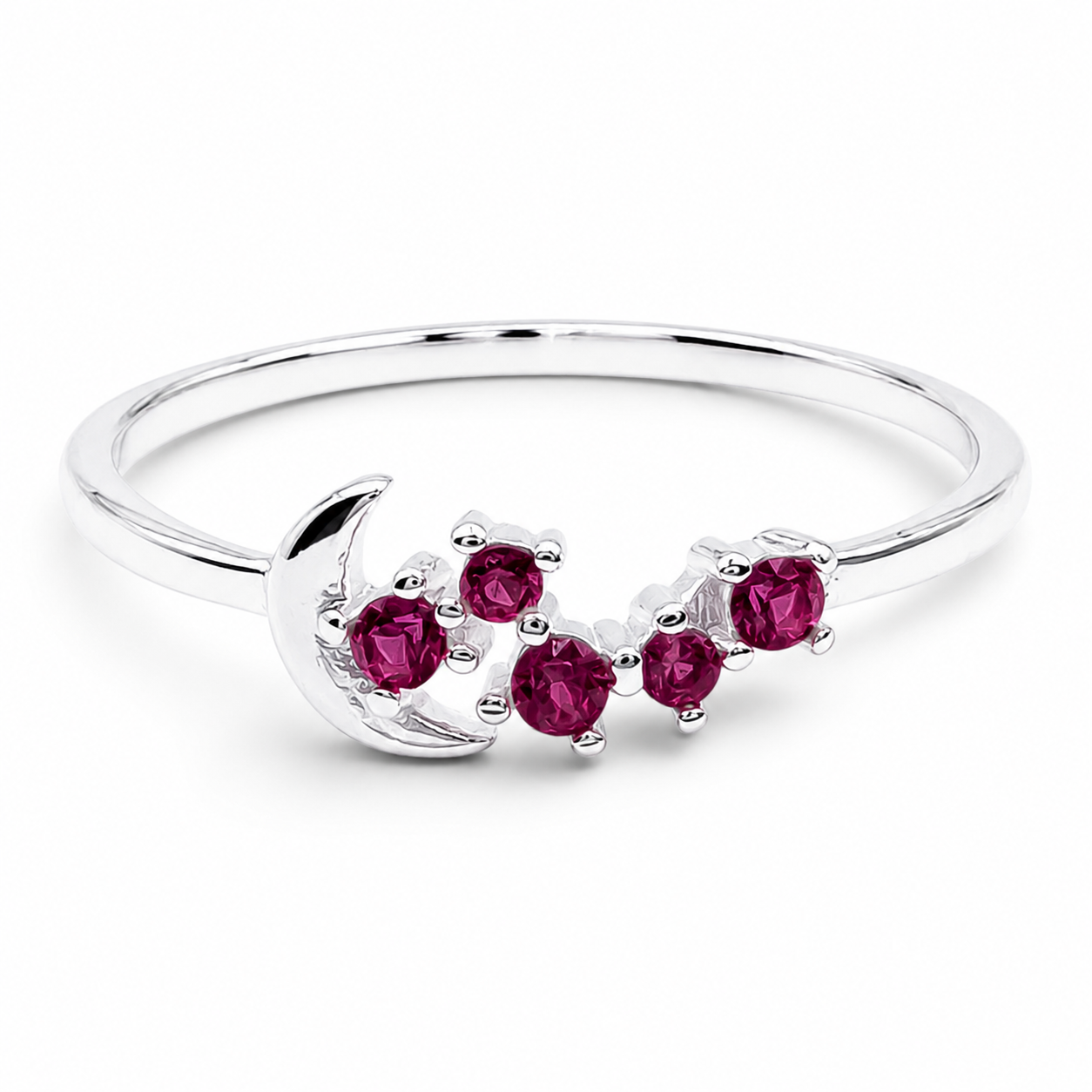 Anillo Luna Fiusha Plata Ley 925