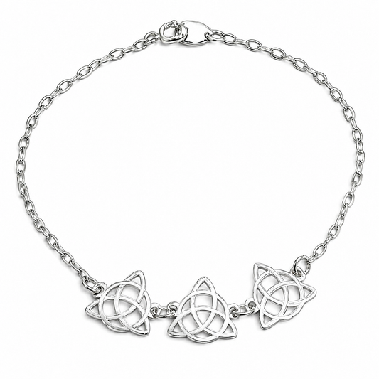 Pulsera Triqueta Plata Ley 925