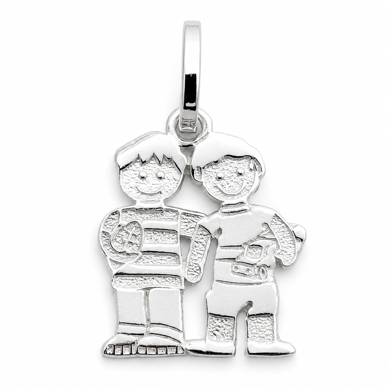 Dije 2 Niños Plata Ley 925