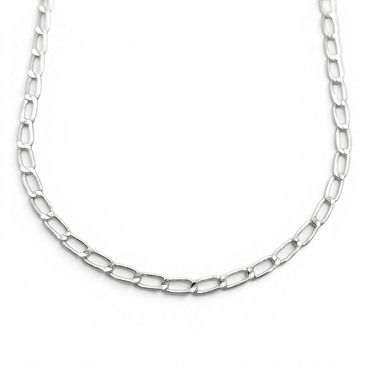 Cadena Eslabon 2mm Plata Ley 925