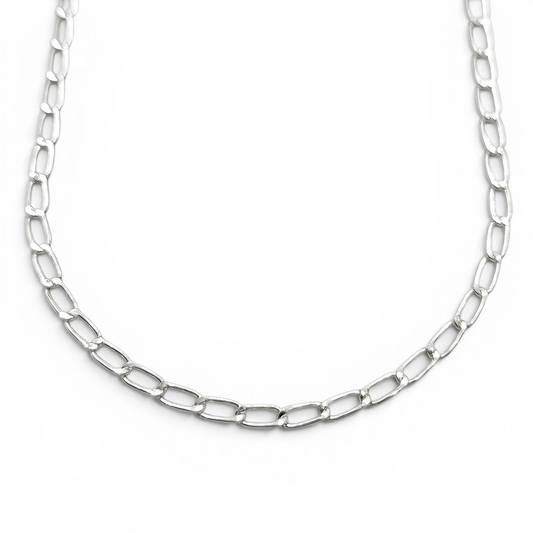 Cadena Eslabon 2mm Plata Ley 925