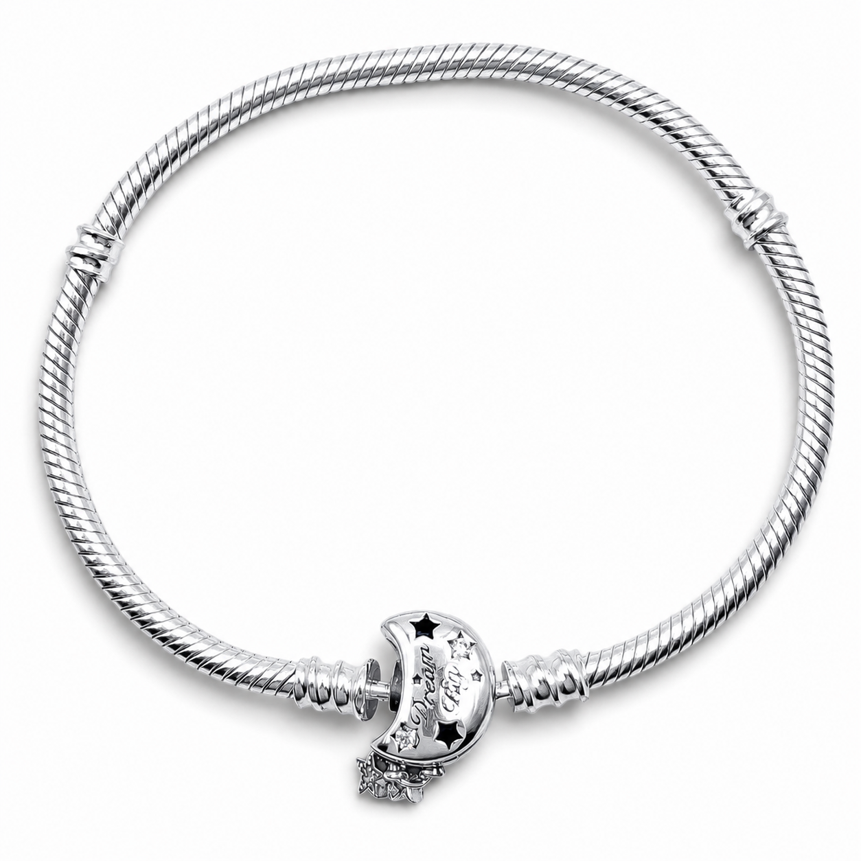 Pulsera Luna Pan 3mm Plata Ley 925