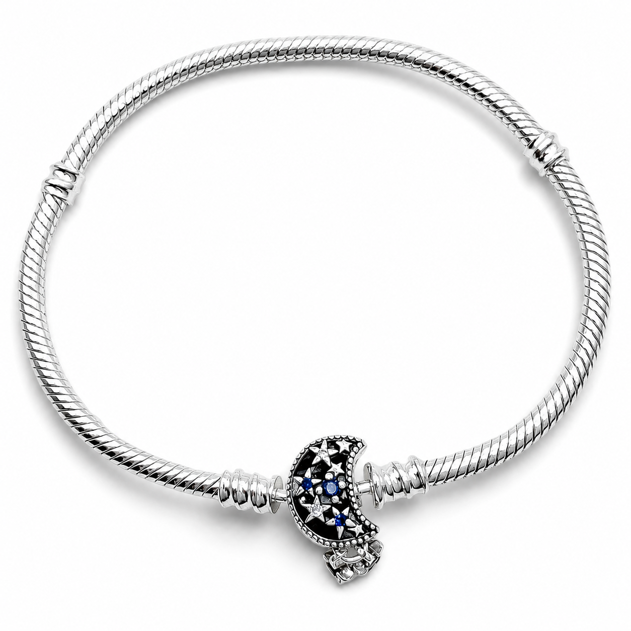 Pulsera Luna Pan 3mm Plata Ley 925
