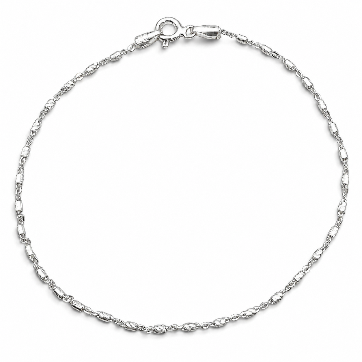 Pulsera Tubitos Plata Ley 925