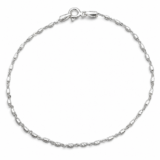 Pulsera Tubitos Plata Ley 925