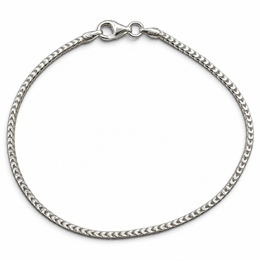 Pulsera Cuadrada Plata Ley 925