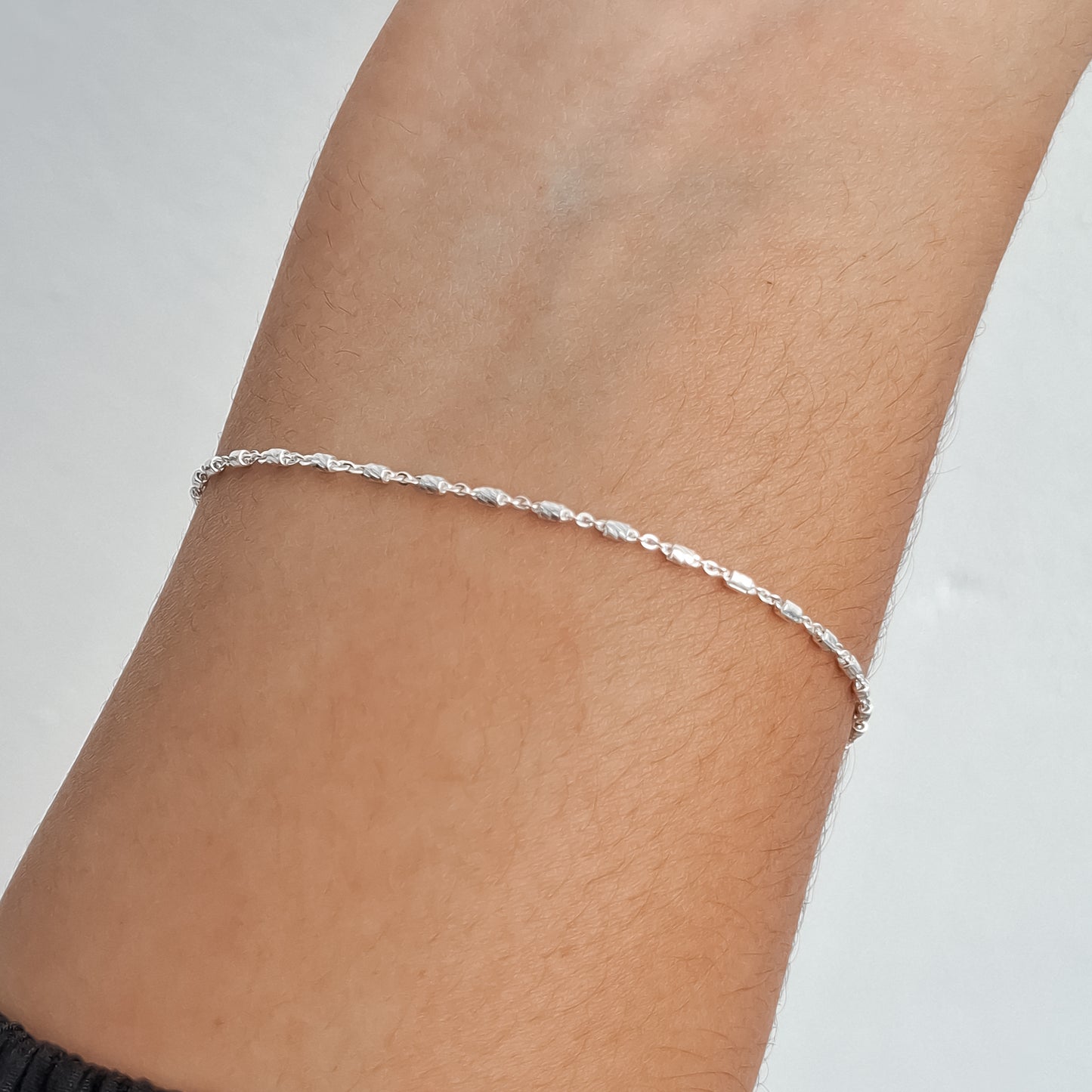 Pulsera Tubitos Plata Ley 925