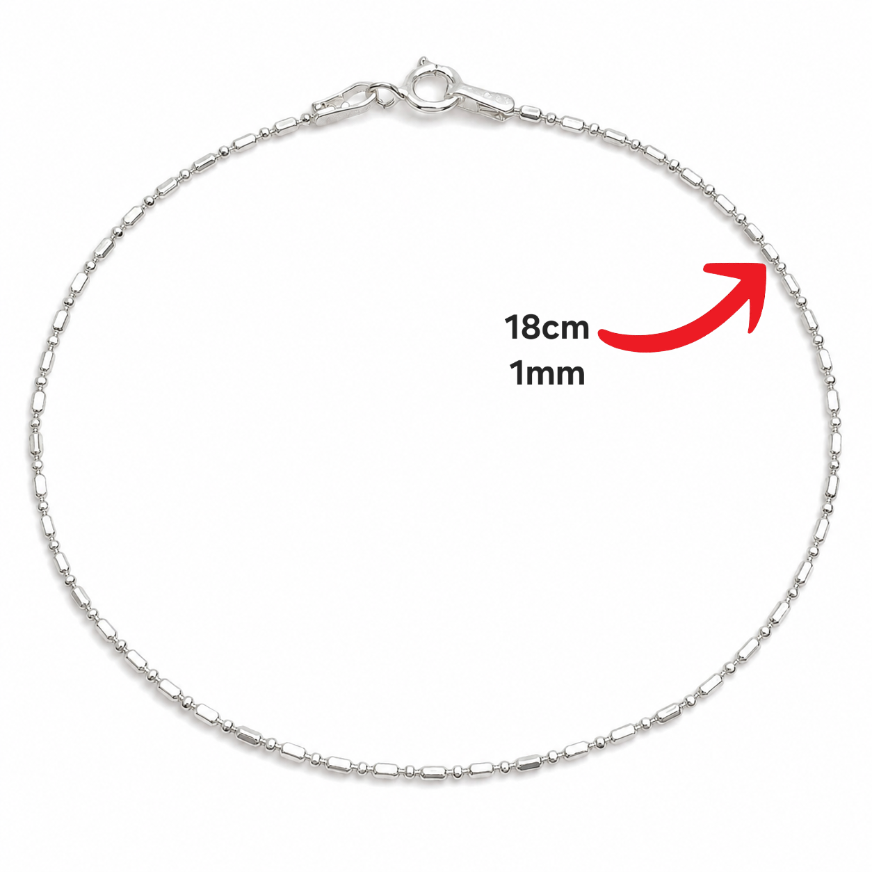 Pulsera Punto y Coma Plata Ley 925