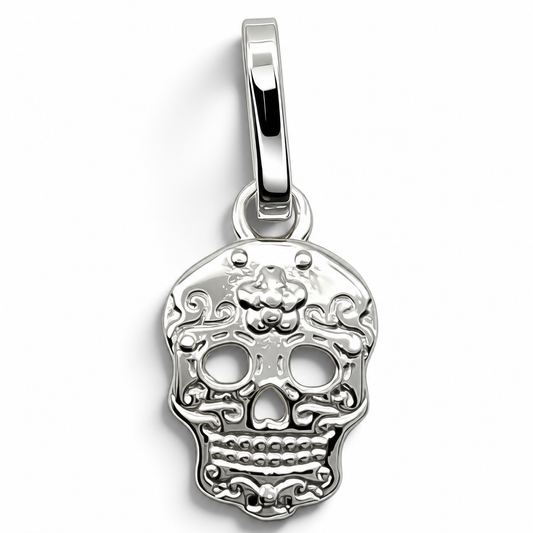 Dije Calavera Estilo Mexicano Plata Ley 925