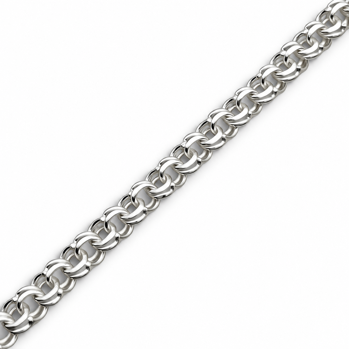 Pulso Corazon 5mm Plata Ley 925