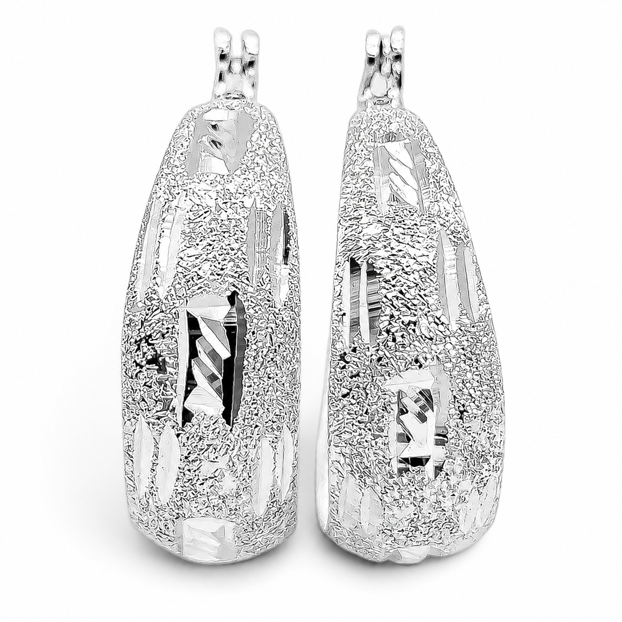 Arracada Diamantada Li Plata Ley 925