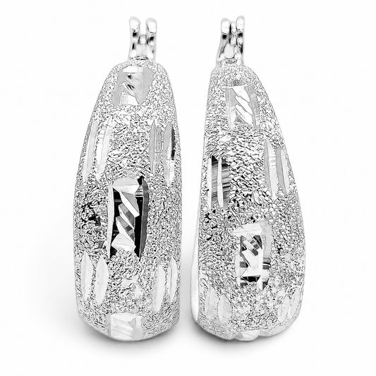 Arracada Diamantada Li Plata Ley 925