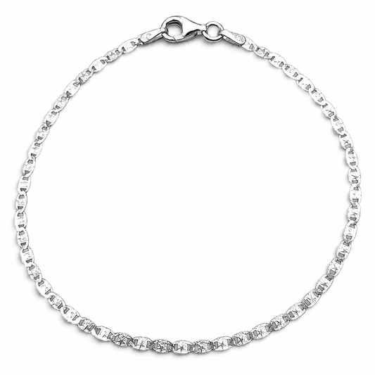 Pulsera Planchada Plata Ley 925