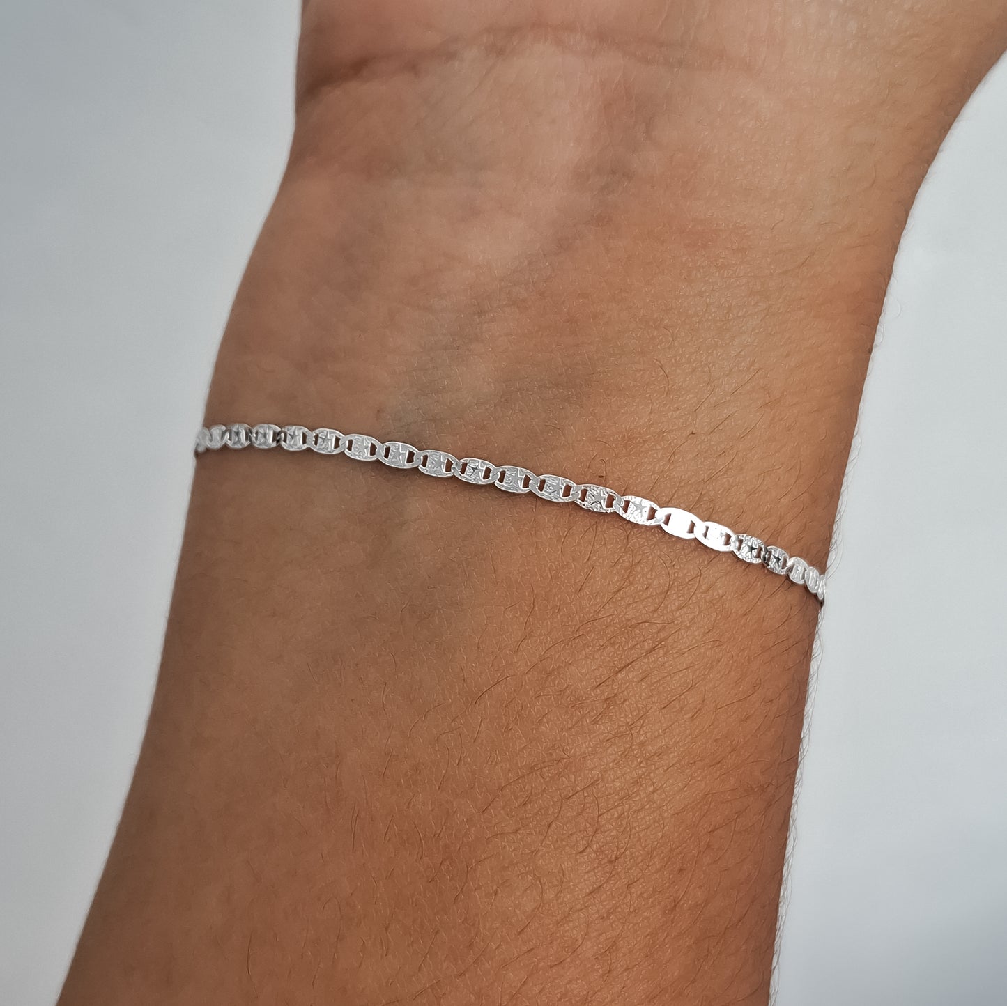 Pulsera Planchada Plata Ley 925