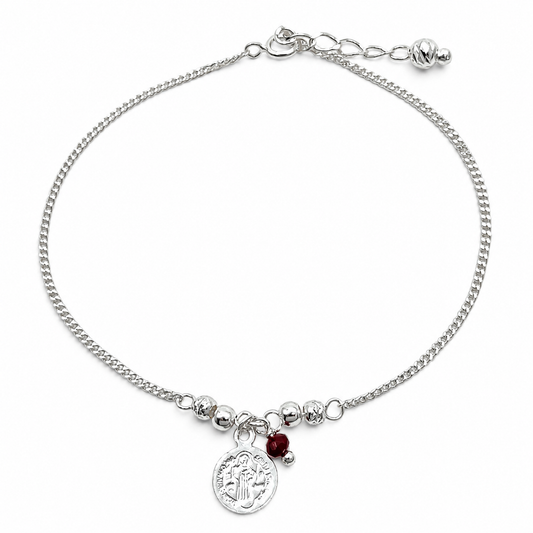 Pulsera San Benito Plata Ley 925