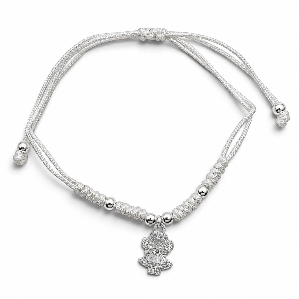 Pulsera Muñeca Blanca Plata Ley 925