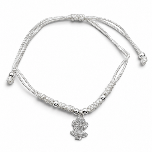Pulsera Muñeca Blanca Plata Ley 925
