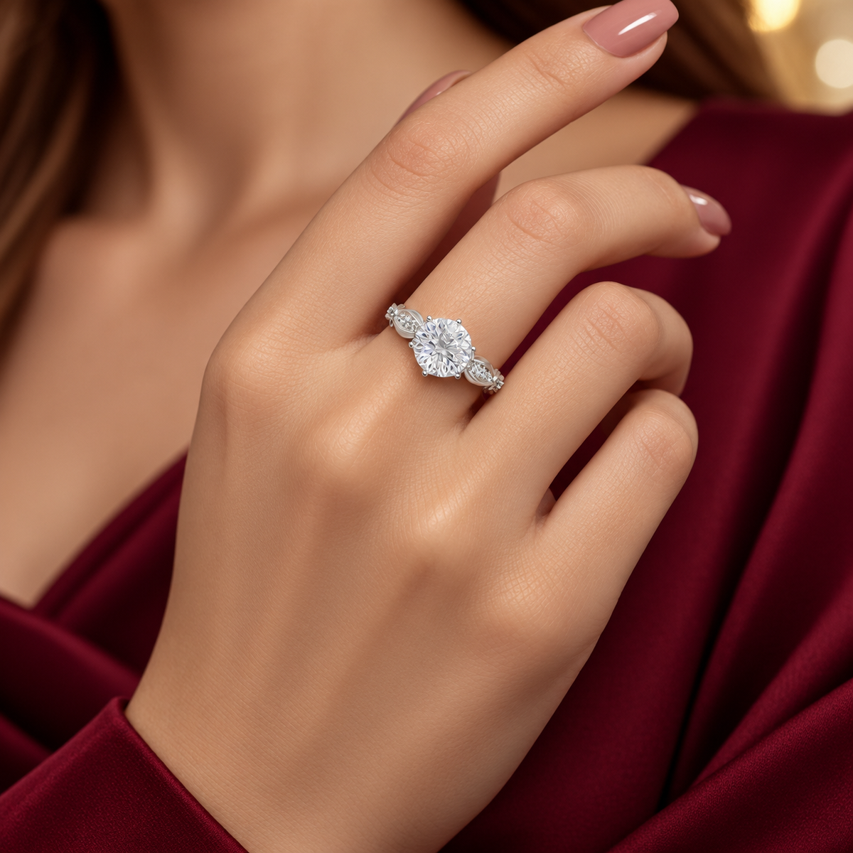 Anillo Zirconia Blanca Plata Ley 925