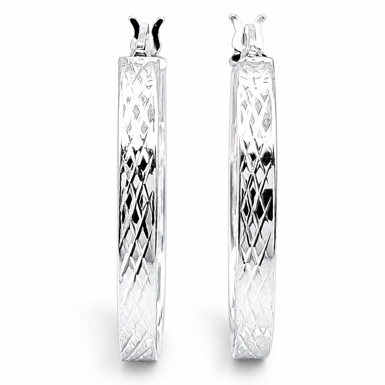 Arracada Lineas Plata Ley 925