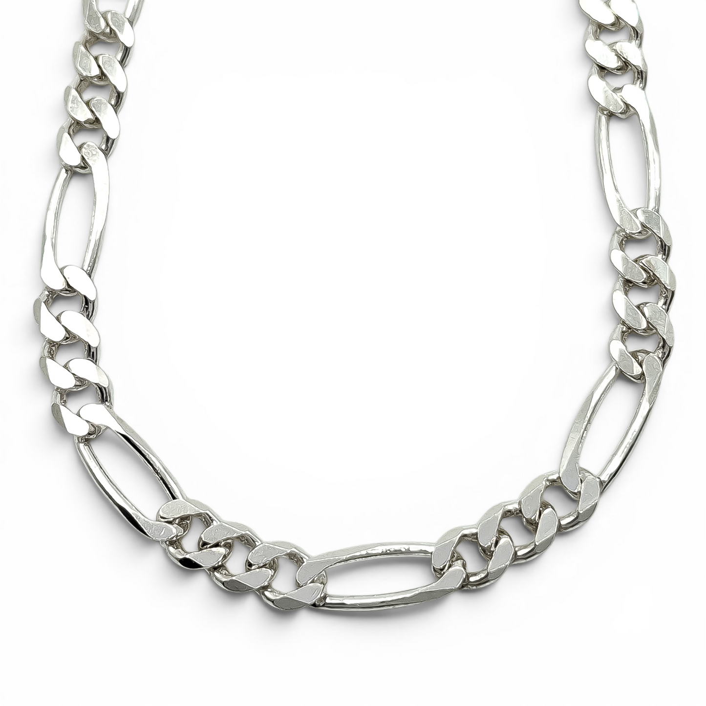 Cadena Figaro Lisa 5mm Plata Ley 925